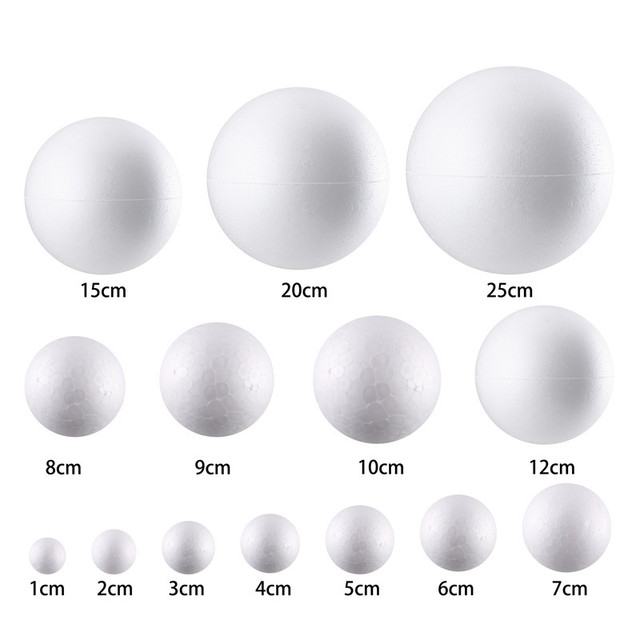 Party Polystyrene Styrofoam Balls Diy Round Foam Ball Wedding